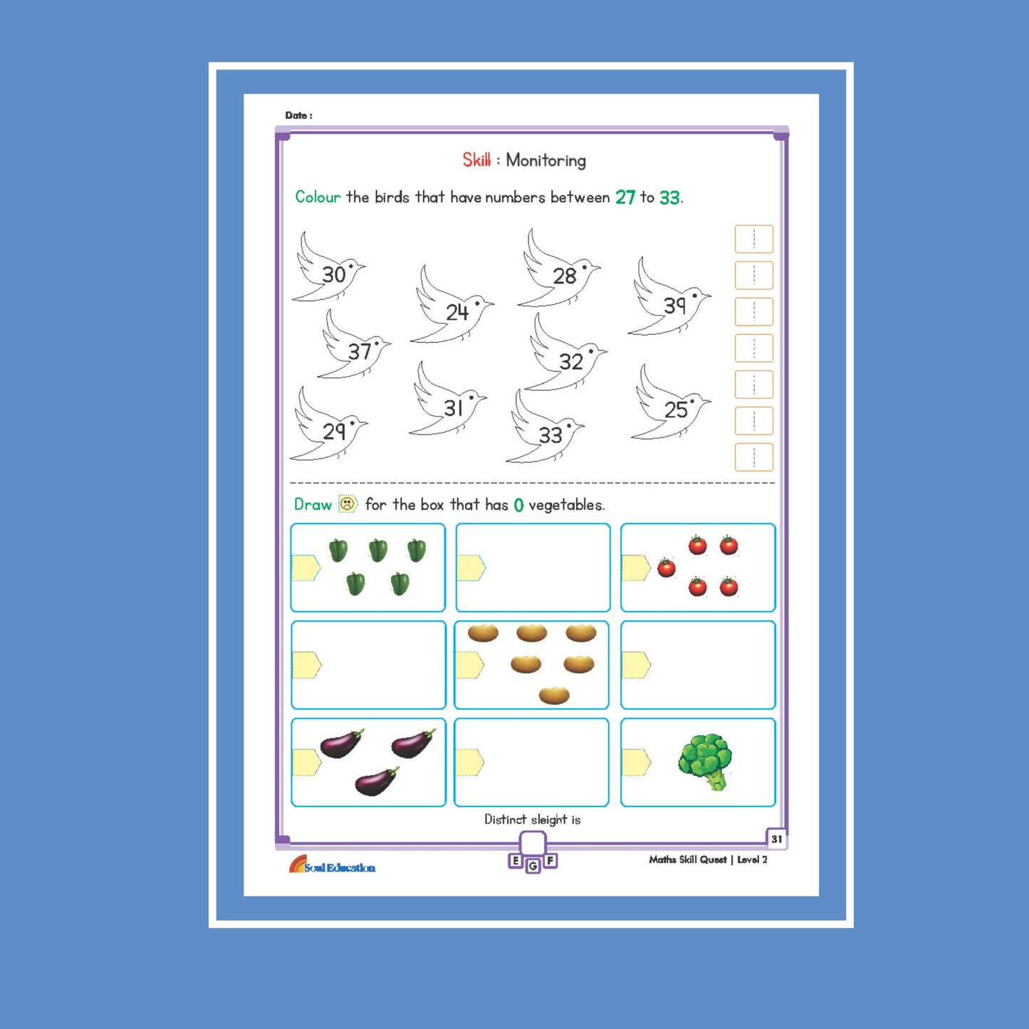 30-Day Maths Skill Quest Activity Worksheet Set Level 2