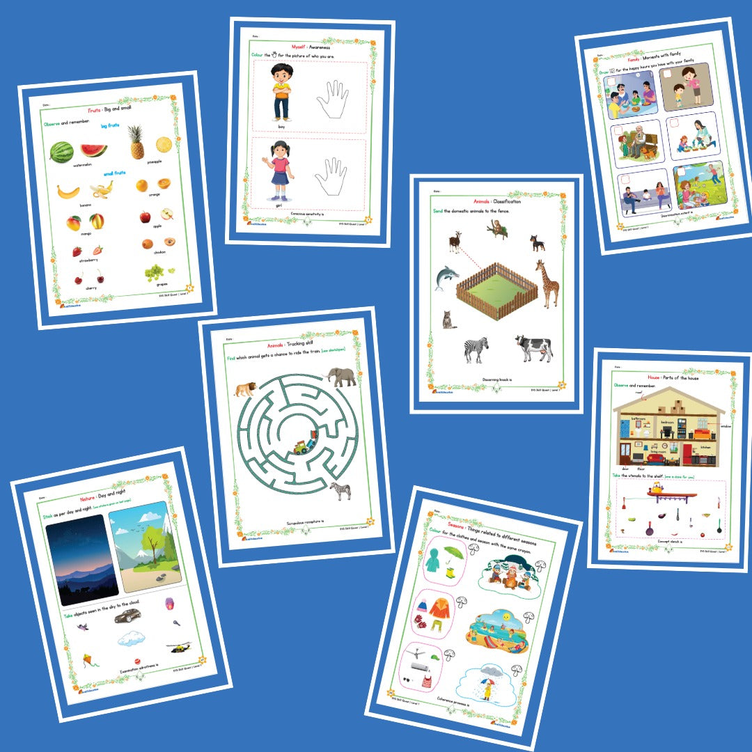 30-Day Environmental Studies Activity Worksheet Set Level 1