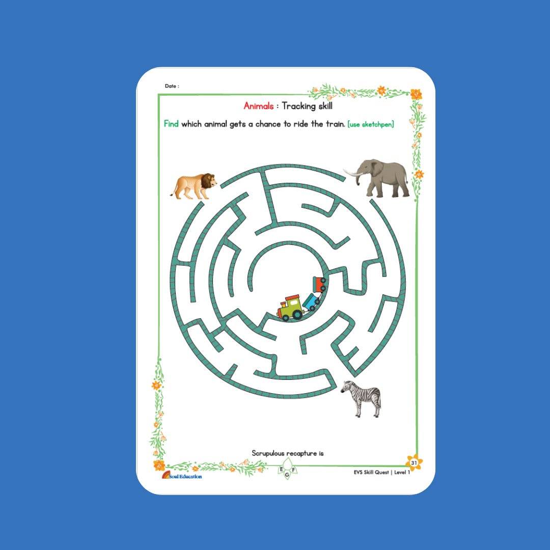 30-Day Environmental Studies Activity Worksheet Set Level 1