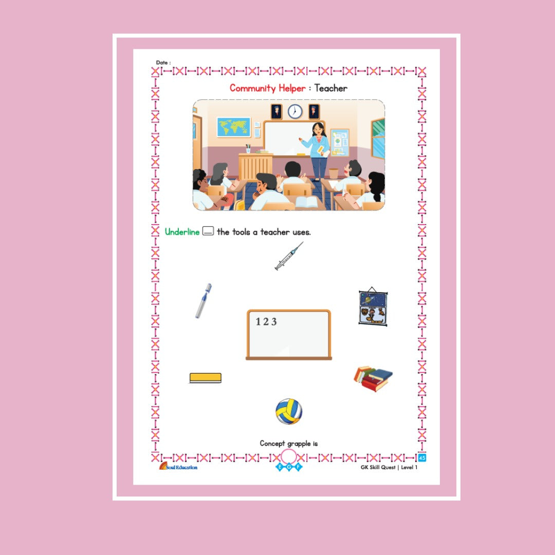 30-Day General Knowledge Activity Worksheet Set Level 1