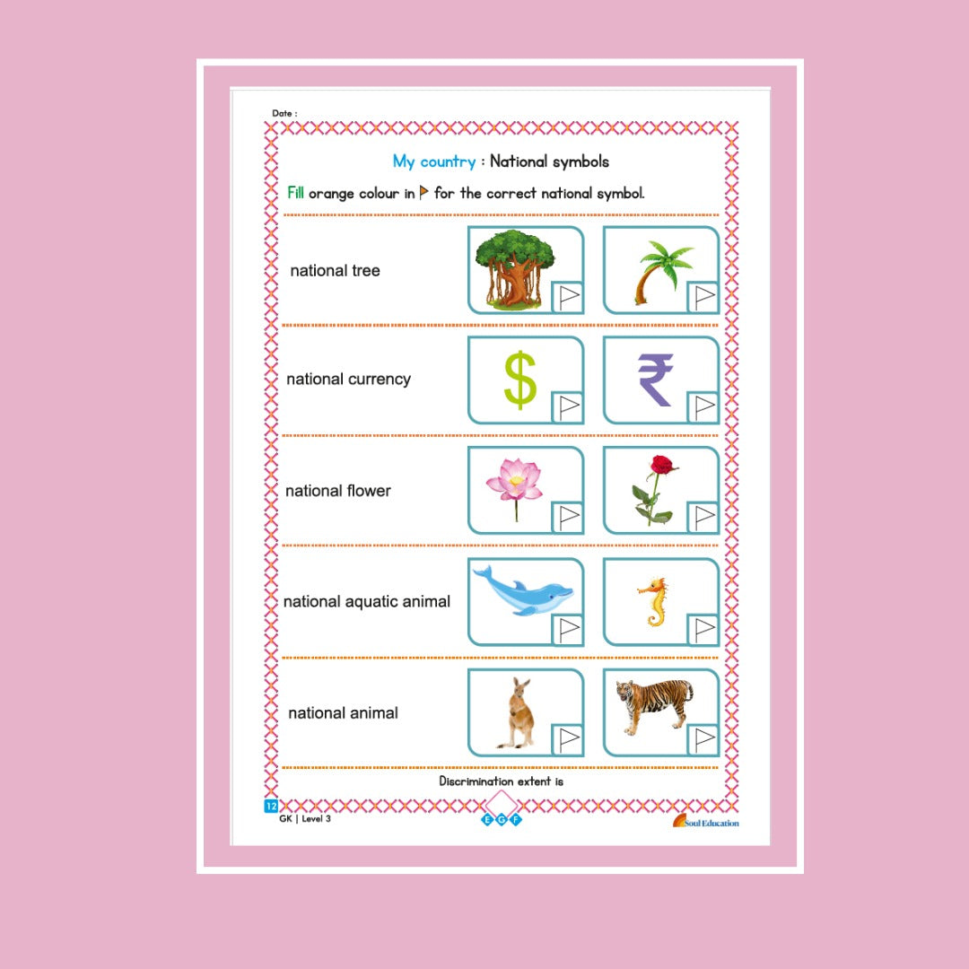 30 Day General Knowledge Activity Worksheet Set Level 3