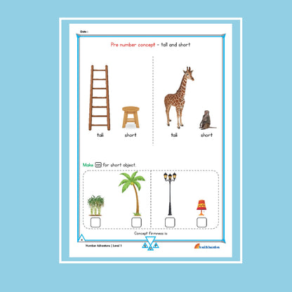 30-Day Maths Number Adventure Activity Worksheet Set Level 1