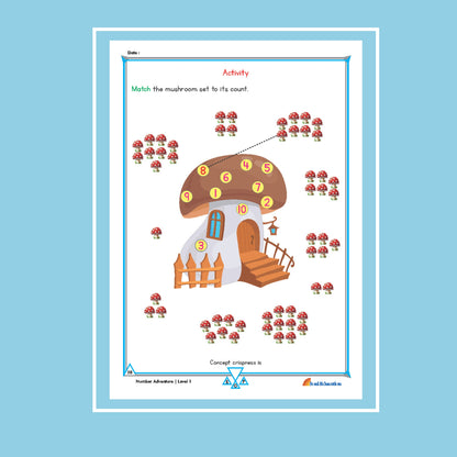 30-Day Maths Number Adventure Activity Worksheet Set Level 1
