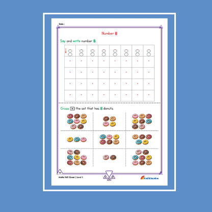 30-Day Maths Skill Quest  Activity Worksheet Set Level 1