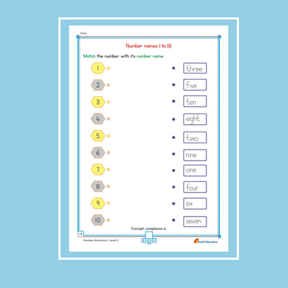 30-Day Maths Number Adventure Activity Worksheet Set Level 2