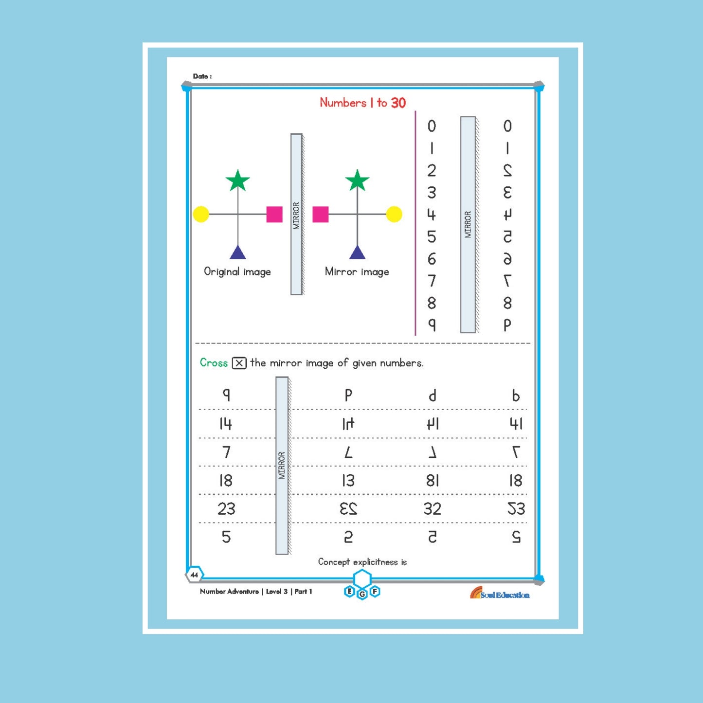 30-Day Maths Number Adventure Activity Worksheet Set Level 3