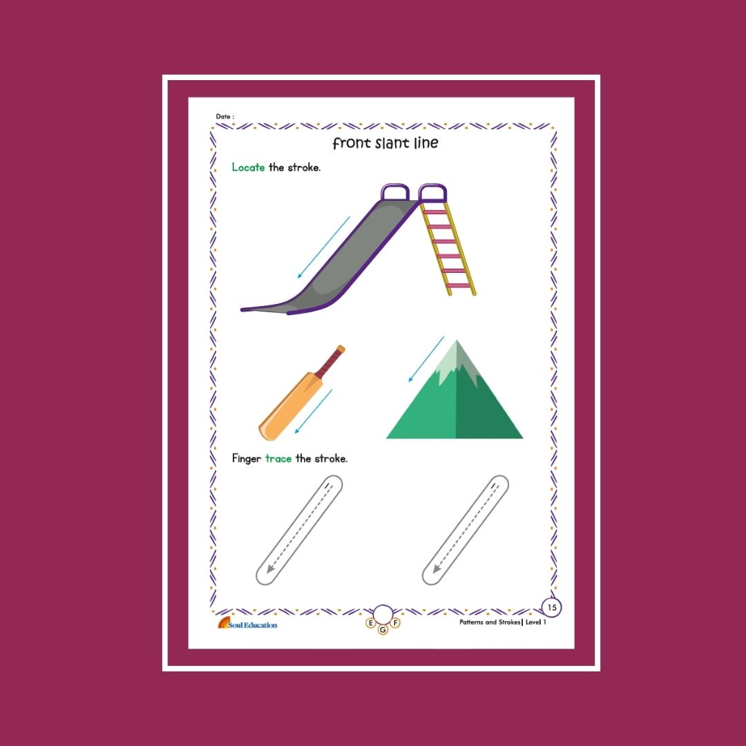 30-Day Strokes And Patterns Activity Worksheet Set Level 1