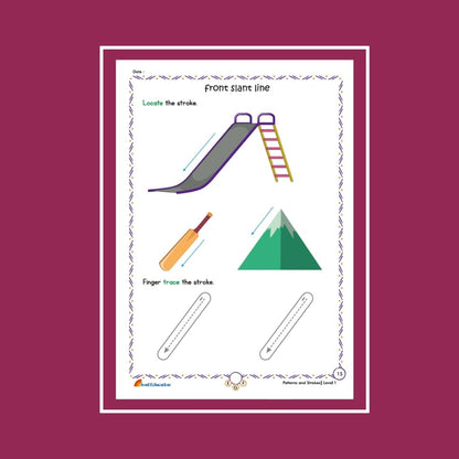 30-Day Strokes And Patterns Activity Worksheet Set Level 1