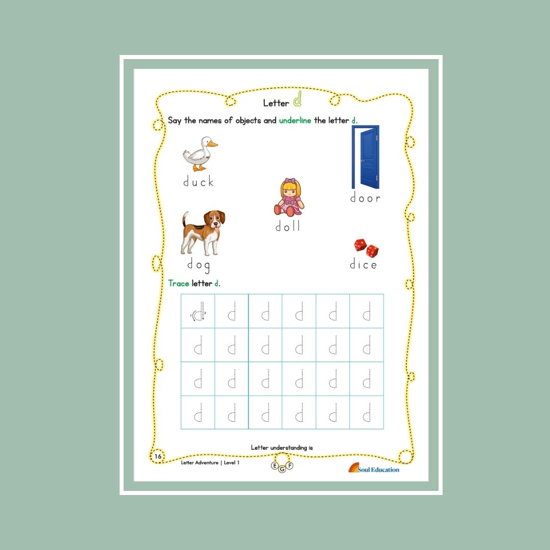 English Letter Adventure Level 1