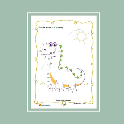30-Day Letter Adventure  Activity Worksheet Set Level 1