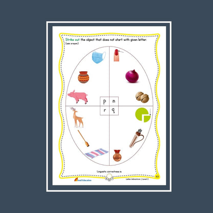 30-Day Letter Adventure  Activity Worksheet Set Level 2
