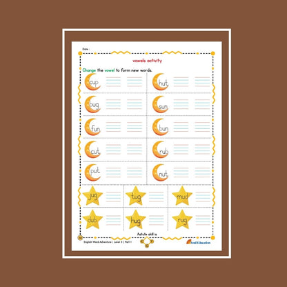 30-Day Word Adventure Activity Worksheet Set Level 3 Part 1