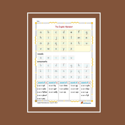 30-Day Word Adventure Activity Worksheet Set Level 3 Part 1