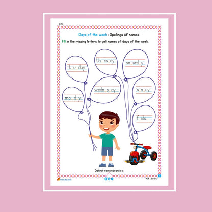 30 Day General Knowledge Activity Worksheet Set Level 3