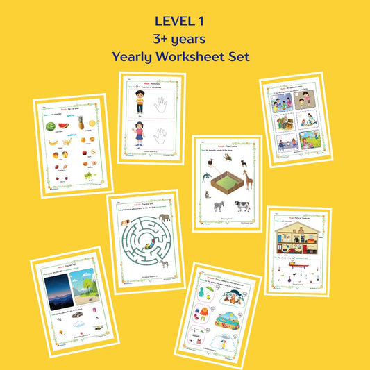 Level 1 Worksheet Yearly Set